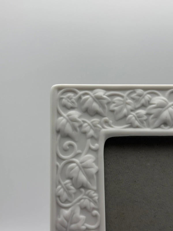 Russ Berrie White Porcelain Embossed Graduation Picture Frame