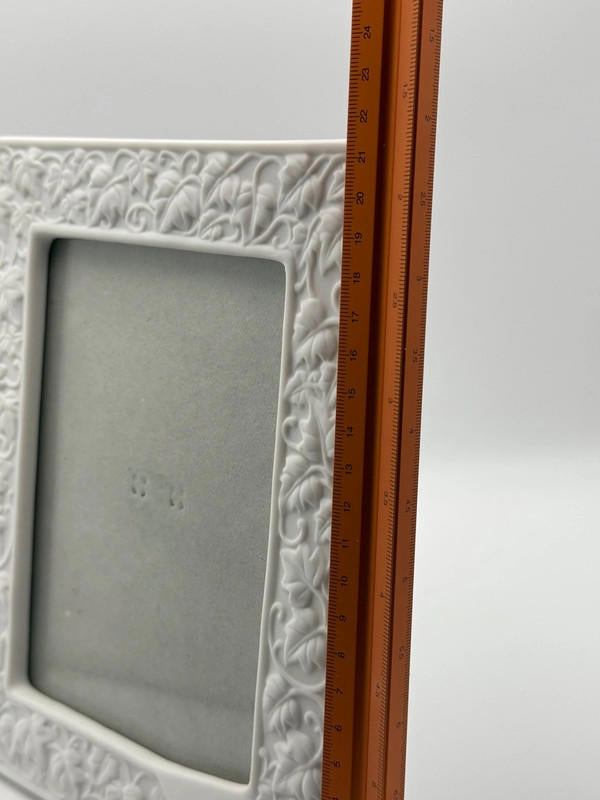 Russ Berrie White Porcelain Embossed Graduation Picture Frame