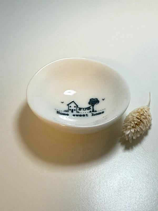 East of India “Home Sweet Home” Small Ceramic Bowl