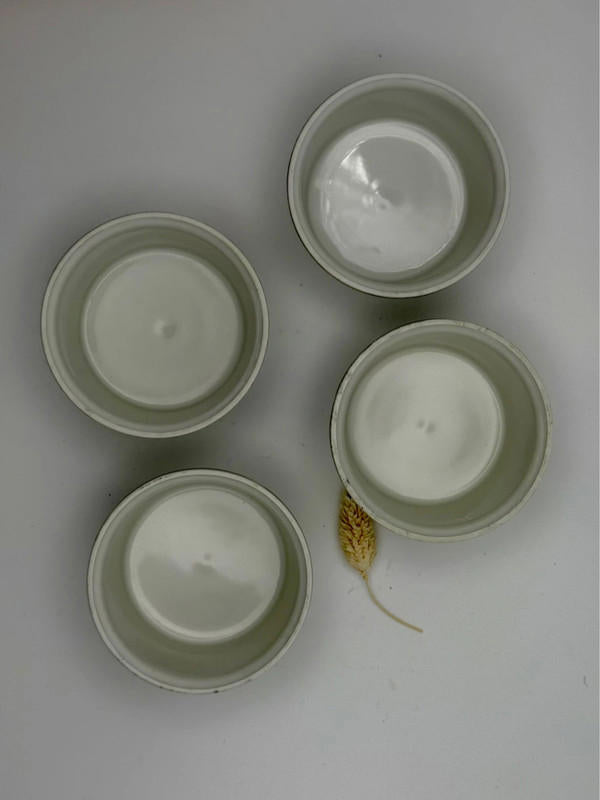 Set of 4 Royal Worcester Evesham Gold Ramekins – Fluted Porcelain