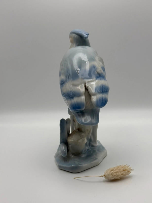 Vintage Porcelain Heron Figurine – In the Style of Karl Ens