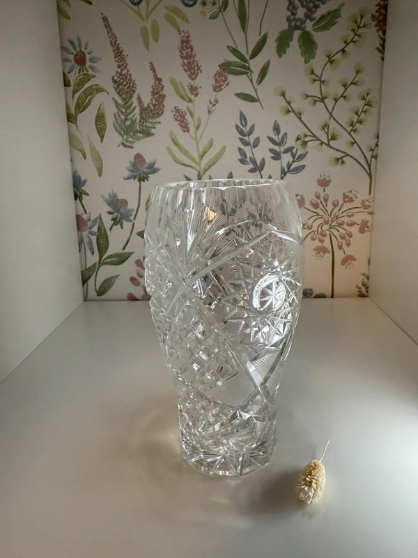 Polish Cut Crystal Vase – Hand-Cut RS Lead Crystal