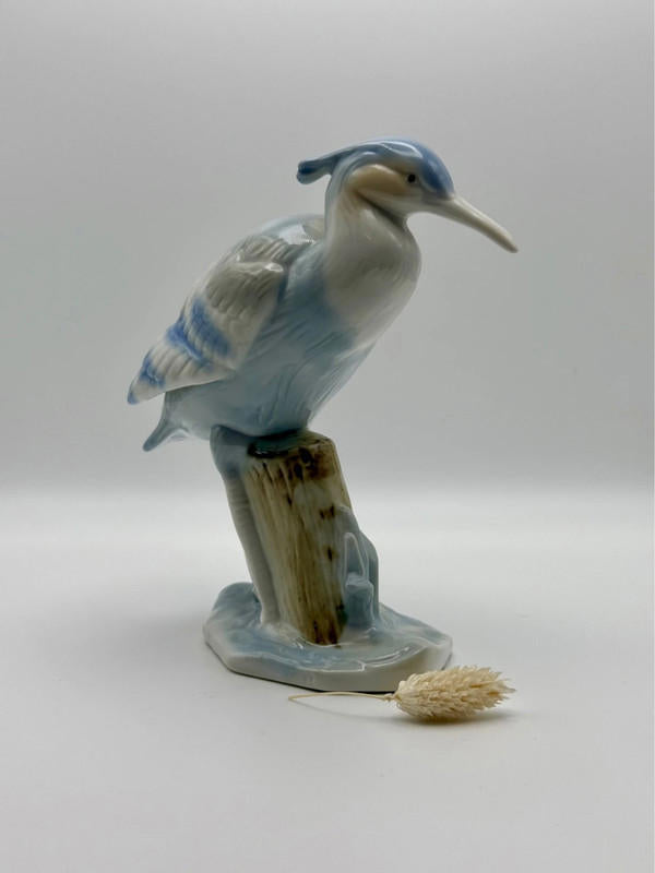 Vintage Porcelain Heron Figurine – In the Style of Karl Ens