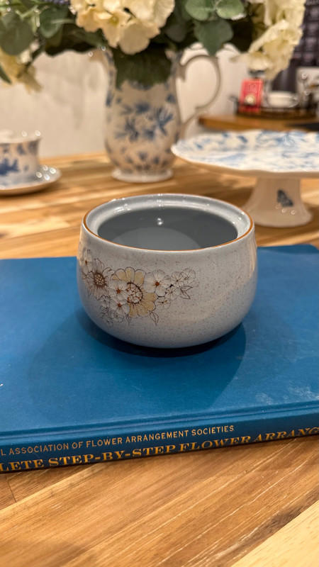 Denby Reflections Handcrafted Fine Stoneware Sugar Bowl