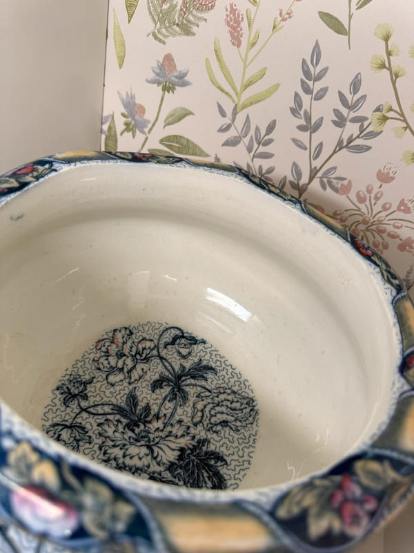 Antique Victorian Chintz Ceramic Chamber Pot - Pattern 2780