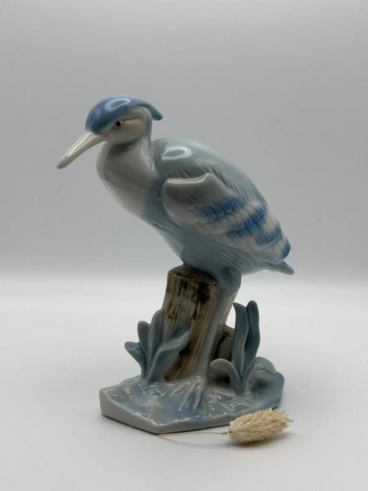 Vintage Porcelain Heron Figurine – In the Style of Karl Ens